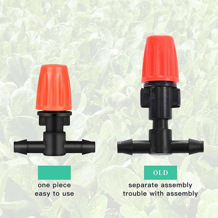 50 Pcs Three-way Atomizing Nozzle, Adjustable Mist Nozzles