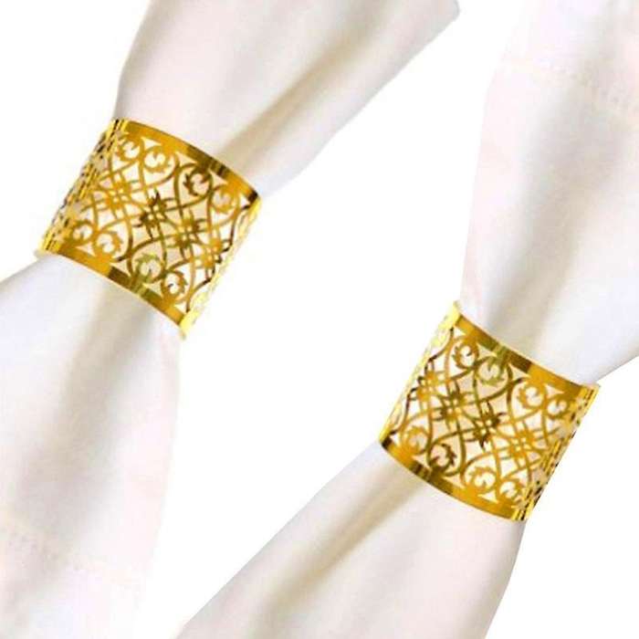 50pcs Napkin Rings for Wedding Table Decoration Skirt Princess Prince