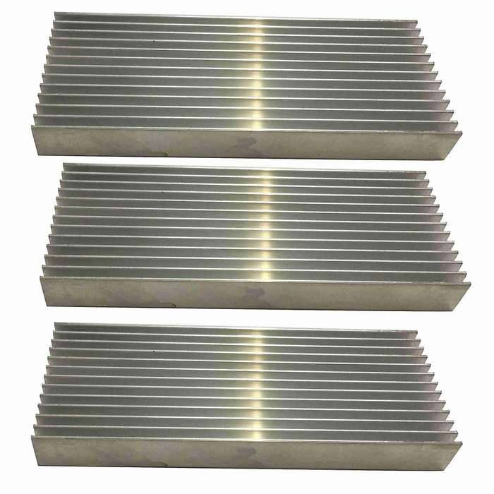 3 Pcs Aluminium Power Amplifier Heatsink Heat Sink 100x40x11mm