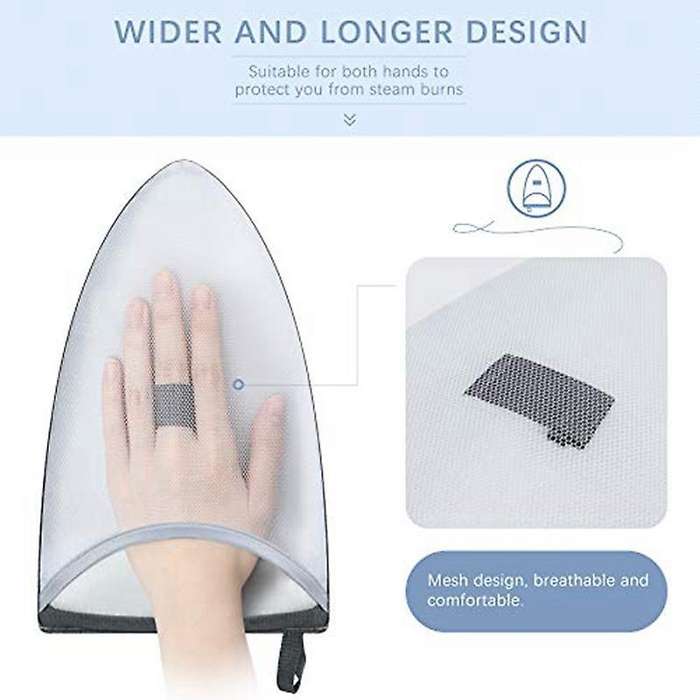 Garment Steamer Ironing Glove, Waterproof Anti Steam Mitt with Finger