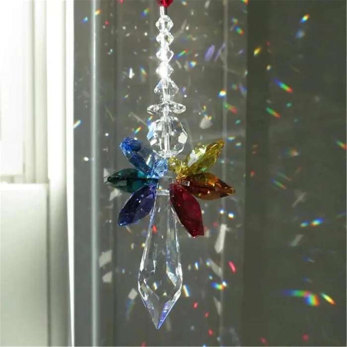 Angel Pendant for Auto Rear View Mirror Hanging Decor -transparent
