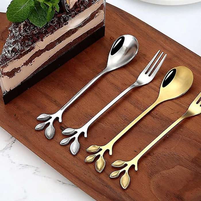 Coffee Spoon Appetizer Fork,creative Tableware Mixing Spoon
