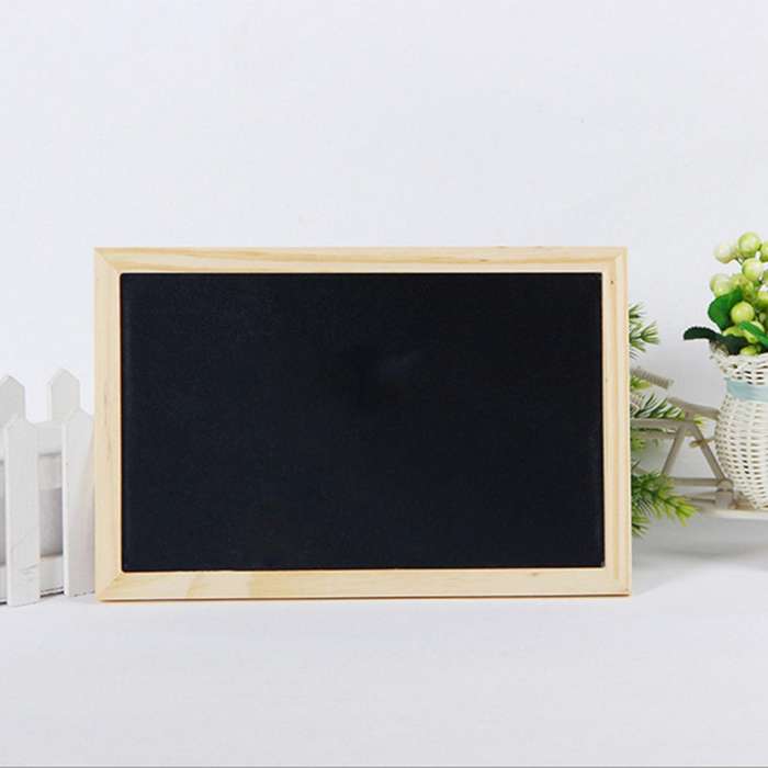 Double-sided Blackboard Wooden Crafts Wooden Frame Small Blackboard