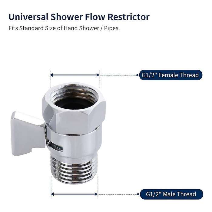 Water Flow Control Shut Off Valve, for Hand Held Shower Head