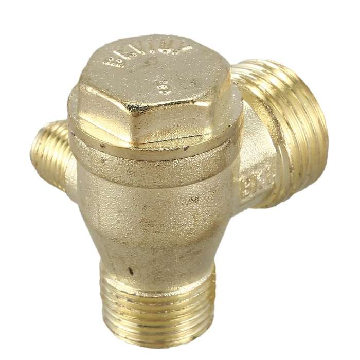 2/5"3/8"pt 1/2"pt Male Thread 3 Way Metal Air Compressor Check Valve