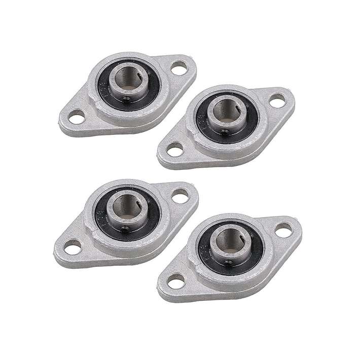 4pcs Kfl08 Pillow Block Zinc Alloy Flange Bearings, 8mm Id Mounted