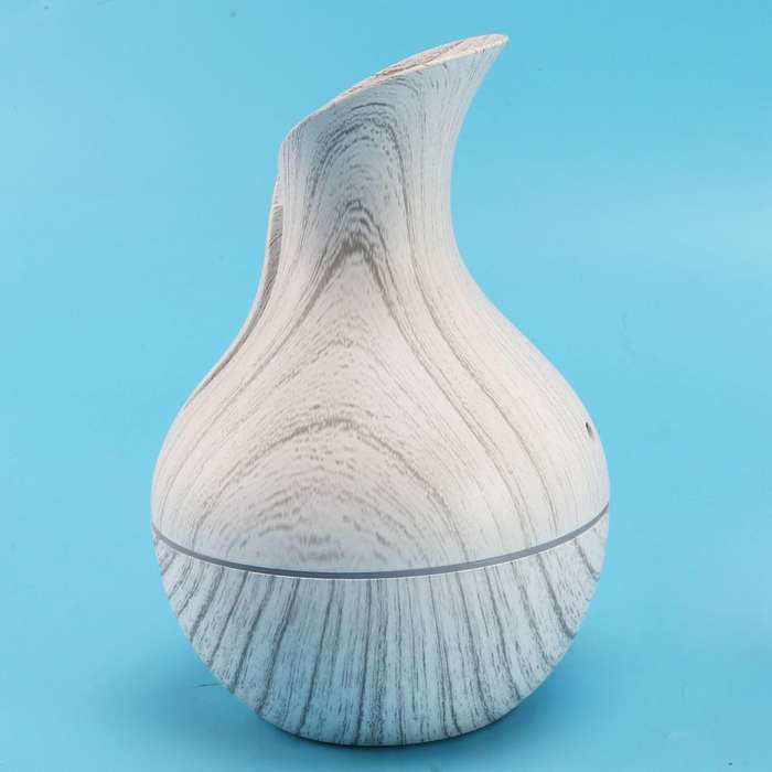 130ml Humidifier Usb Charge White Wood Grain with 7 Color Led Light