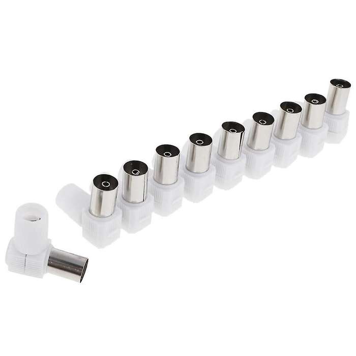 10pcs 9.5mm 90 Degree Bend Antenna Rf Male Connector