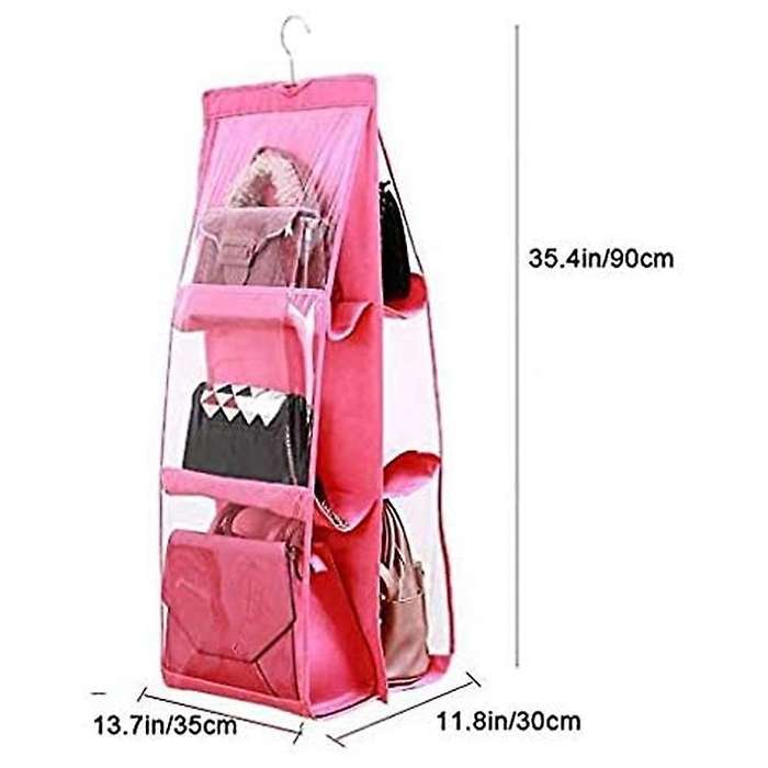 Hanging Closet Organizer, Hanging Handbag Purse Organizer (blue)