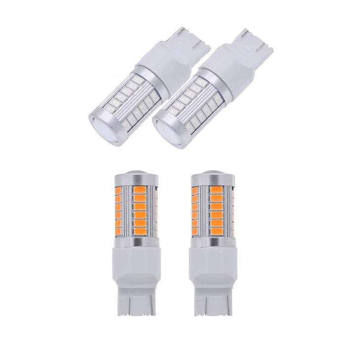 7443,t20 Led Bulbs Red 900 Lumens Turn Signals Light Dc 12v 3.6w