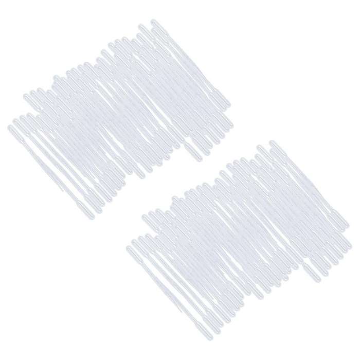 100 Pcs Laboratory Set Clear Plastic Graduated Pipette Droppers 3ml