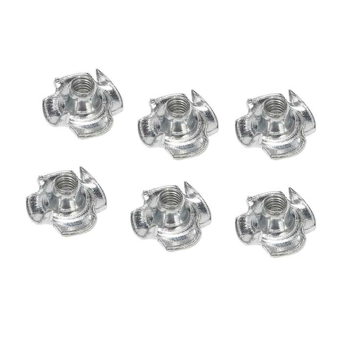 Set Of Assorted Four Prong Nuts Metal Coating (m4 100pcs)