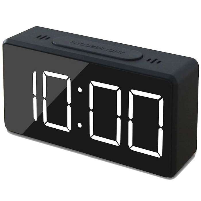 Mini Digital Alarm Clock with Led Time Or Temperature Display 12/24hr