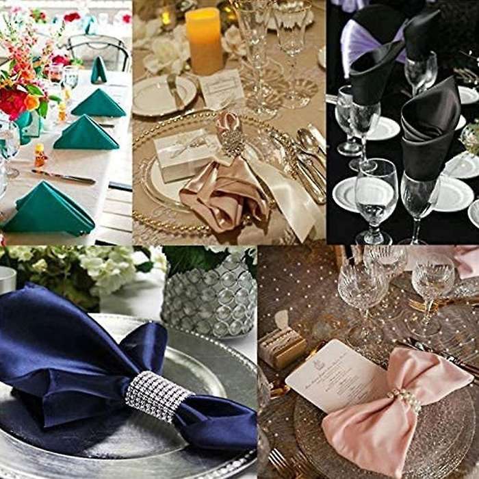 Napkin Ring Shiny Chair Bow Shiny Buckle Party Decoration ,silver