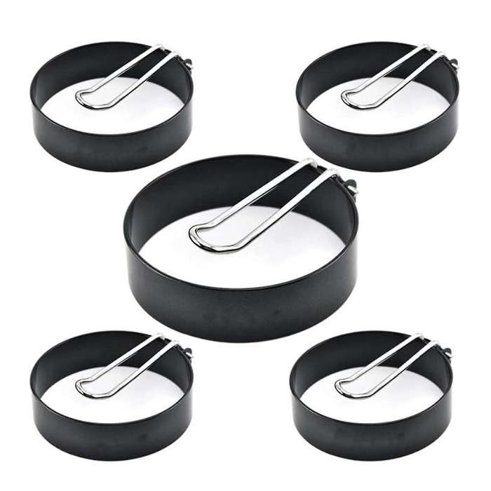 5 Pack Non-stick Egg Rings for Griddle,frying Egg Maker Molds