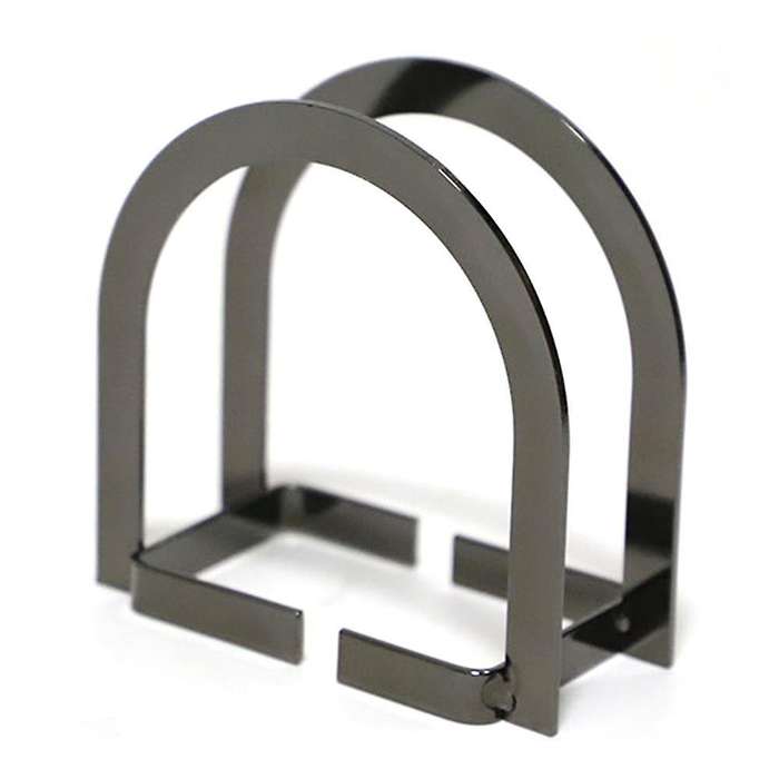 Nordic Door-shaped Paper Towel Rack Vertical Napkins (black)