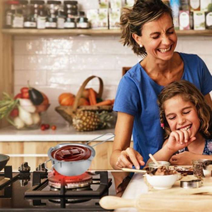 Chocolate Melting Pot(304 Stainless Steel)400ml Double Boiler Butter