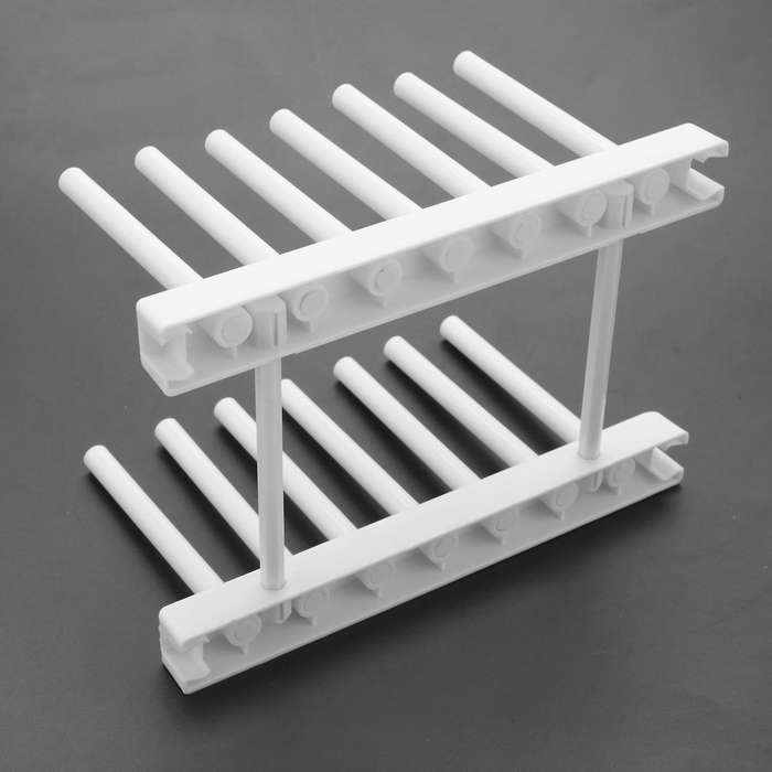 2x Kitchen Organizer Pot Lid Rack Dish Rrain Rack Spoon Holder White