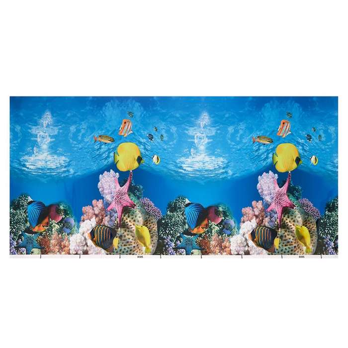 Wallpaper Background Aquarium Decorative Fish Tank Sticker40x82cm