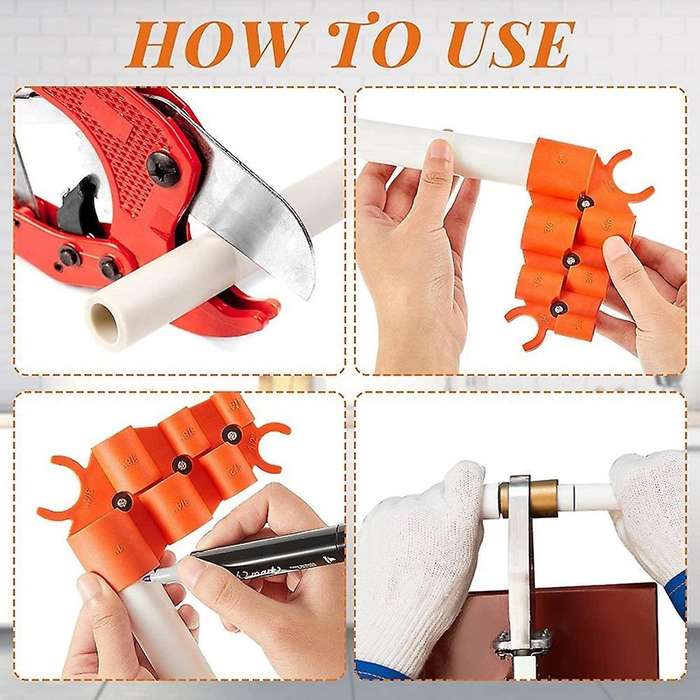 Pipe Depth Gauge Tool for 0.25-1inch Pipes Connect Home Improvement