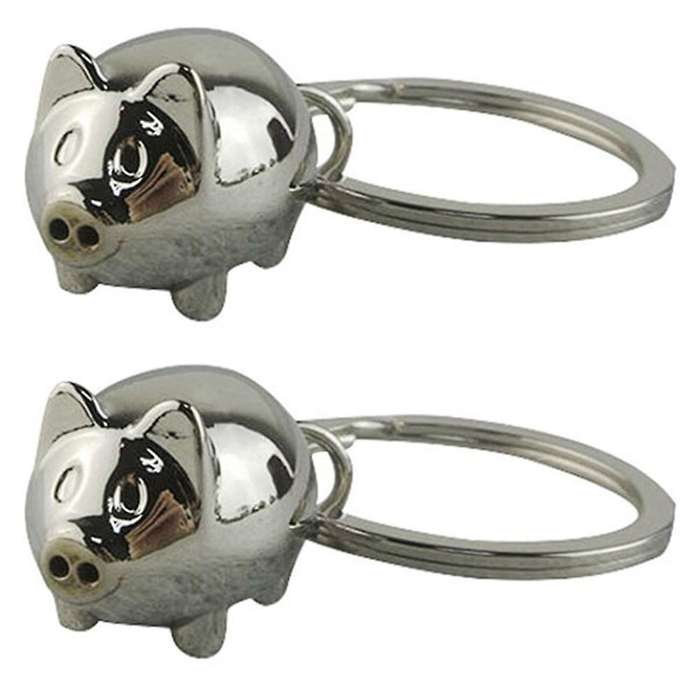1pc Lovely Mini Pig Keychain Keyring Keyfob Cute Gift Ring