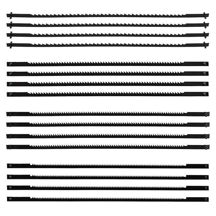 16 Pcs Scroll Saw Blades 10/15/18/24 Teeth 127 Mm Replacement Scroll