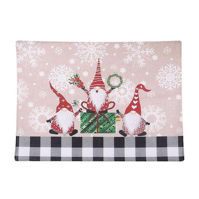 Christmas Decoration Creative Lovely Forest Man Dining Table Mat ,b