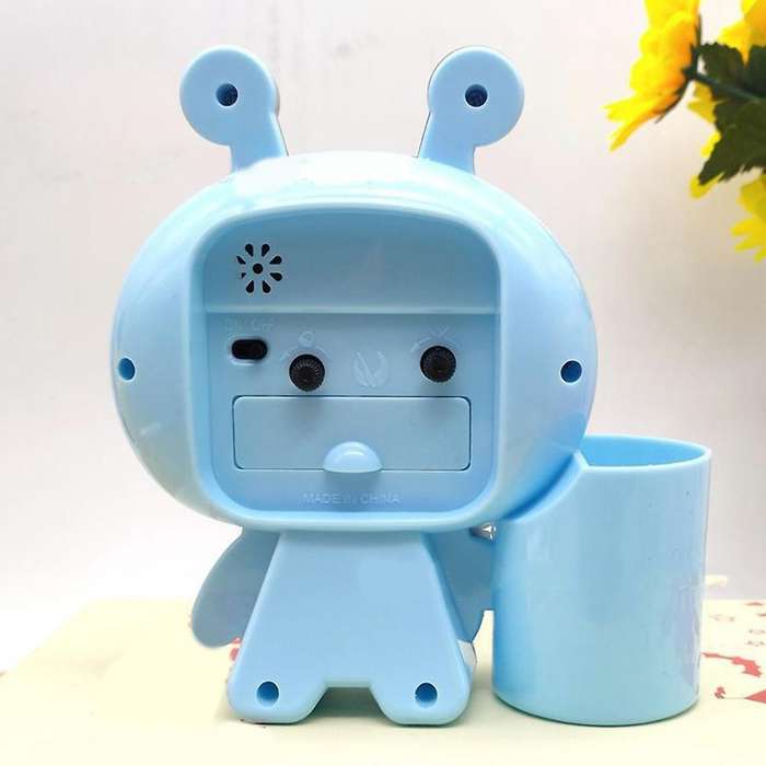 Pen Holder Alarm Clock Electronics Clock Children Gift Clock Yellow