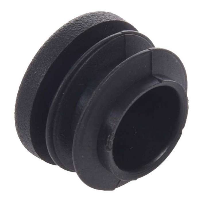 15pcs Black 19mm Dia Round Plastic Blanking End Cap Tubing Insert