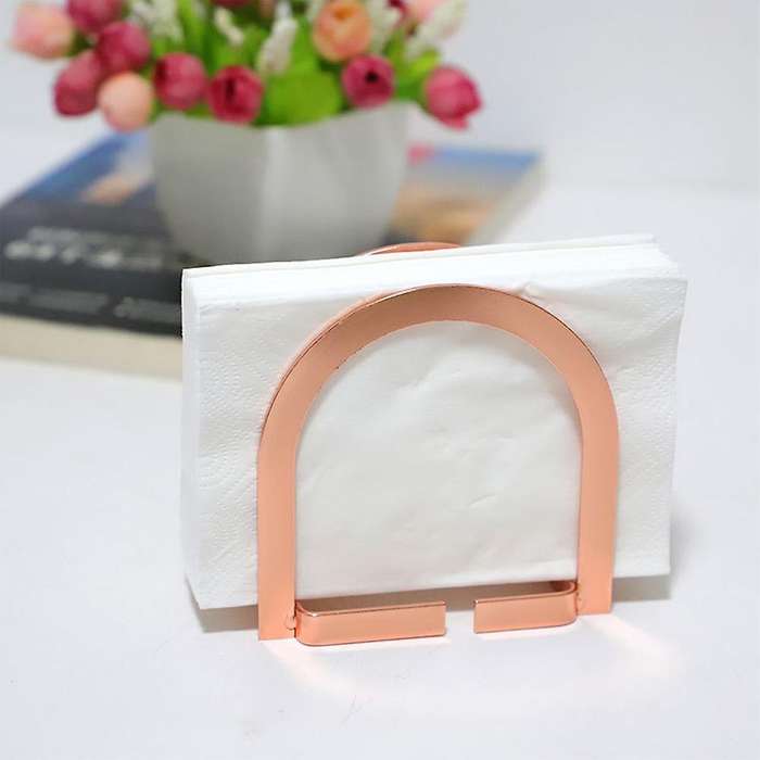 Nordic Door-shaped Paper Towel Rack Vertical Napkins (gold)