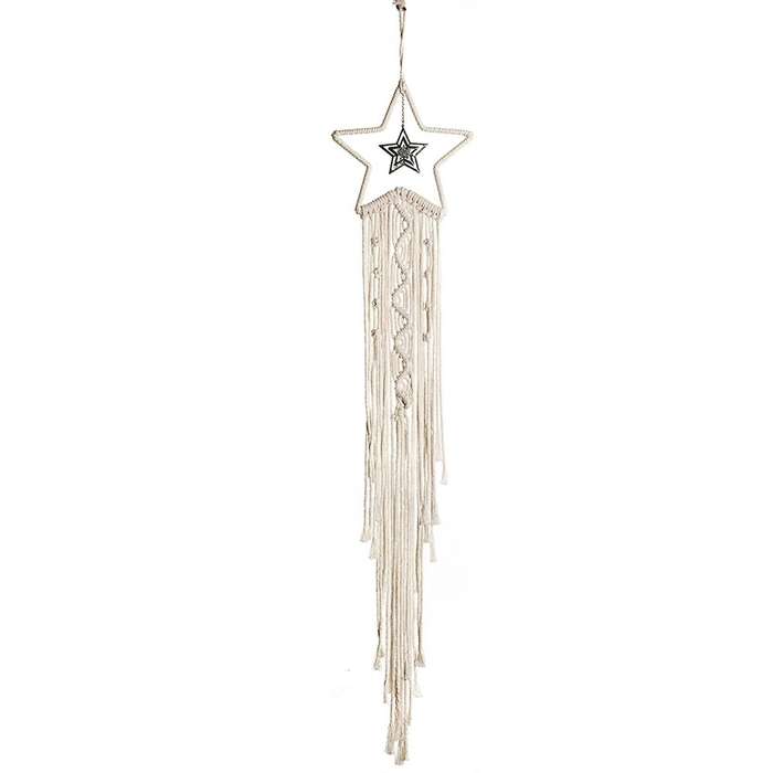 Star Macrame Tapestry Wall Hanging Boho Decoration Leaf Living