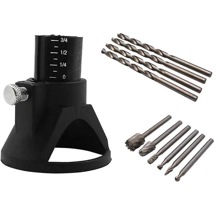 11 Pcs Multipurpose Cutting Guide Kit Shank Hss Routing Router Bits