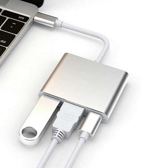 Usb C to Hdmi Adapter, Usb3.0 and Usb C Port Converter Compatible