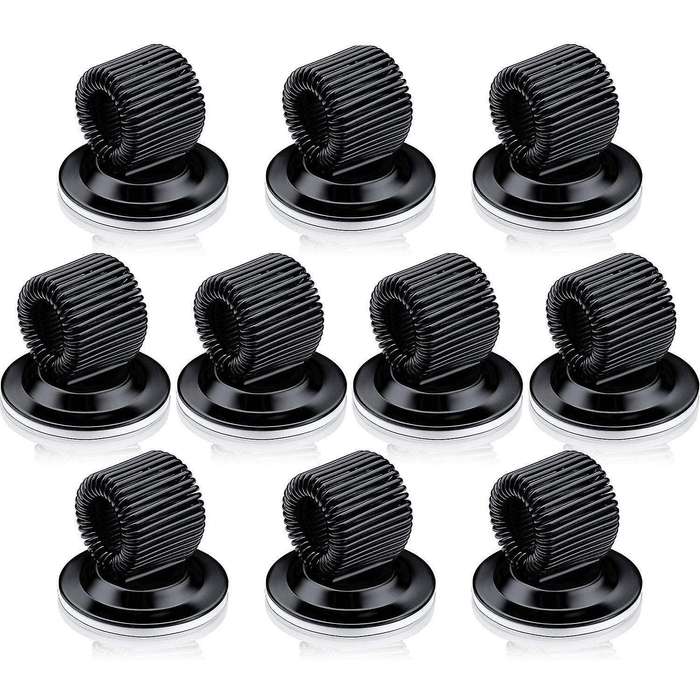 10 Pack Pen Holder Clips Steel with Spring Loop for Refrigerator
