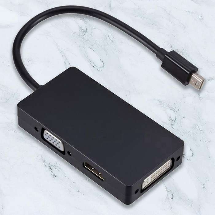 Mini Dp to Hdmi-compatible Vga Dvi Three-in-one Hd Converter Mini