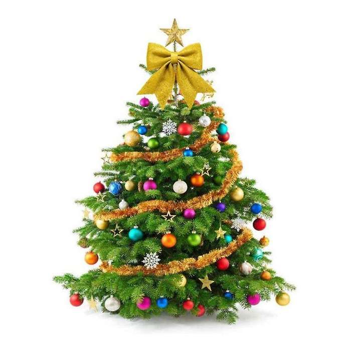Red Christmas Bow Christmas Tree Decoration Christmas Ornament