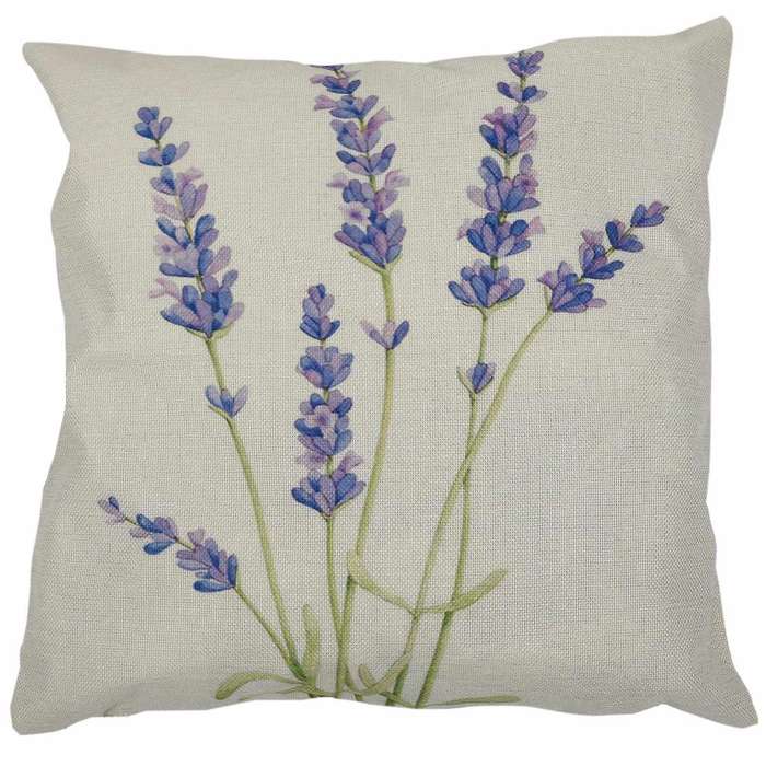 Lavender Flax Pillow Case Home-decor 18 Inch Six Lavender