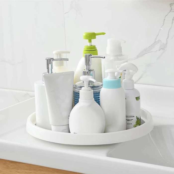 1pcs Kitchen Condiment Round Rotating Storage Tray Tpr Home B