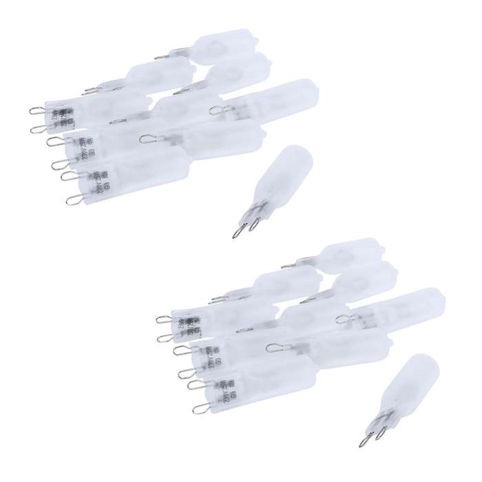10x G9 Halogen Licht Leuchte Beleuchtung 25w Warmweiss