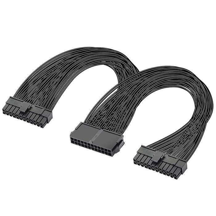 Dual Psu Power Supply 24-pin Atx Cable, for Atx Motherboard Cable