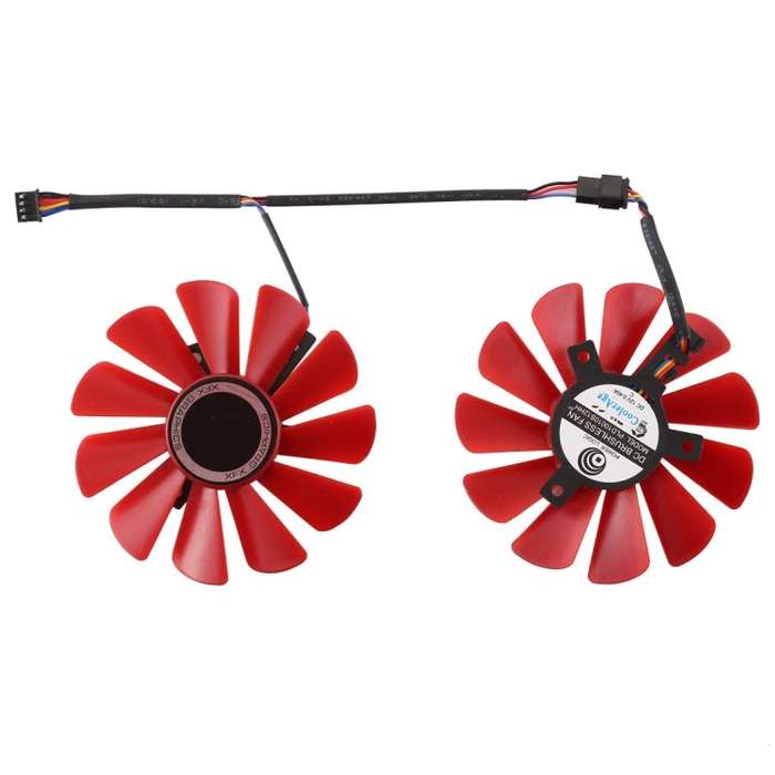 FDC10U12S9-C 0.45amp 4 Pin Graphics Video Card Cooling Fans for XFX RX 560D RX 570 RX 580 RX Vega...