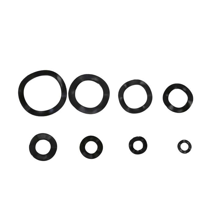 Black Steel Ring Washers 65mn Kits-m3 M4 M5 M6 M8 M10 M12 M16 550 Pcs