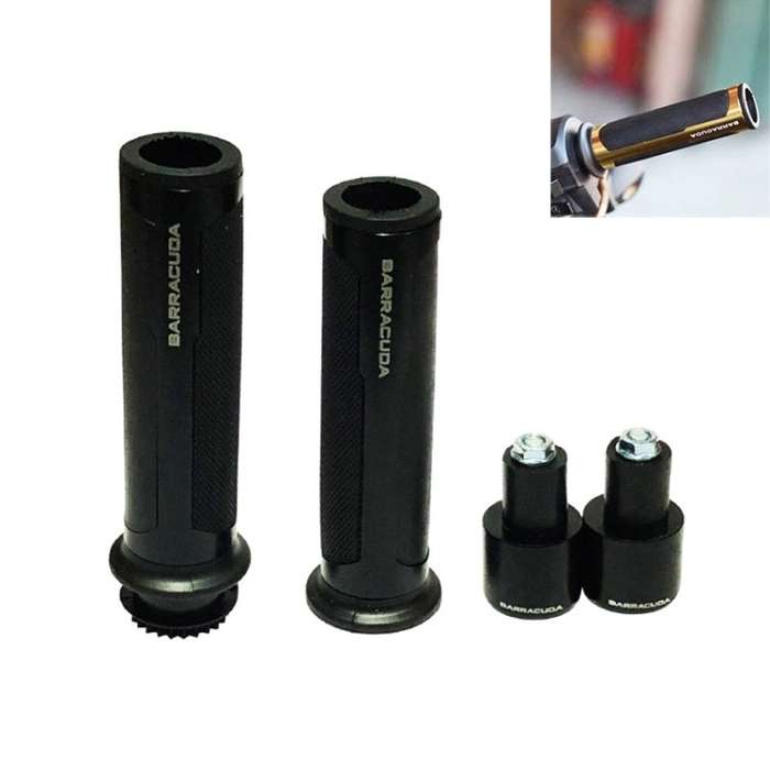 Motorcycle Modification Accessories Hand Grip Cover Handlebar Set(Black)