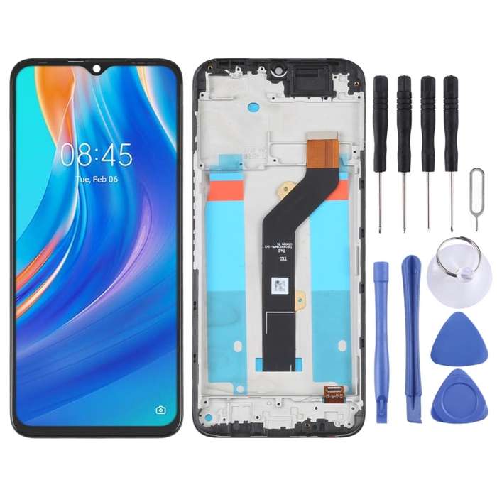 OEM LCD Screen for Tecno Spark 7 Digitizer Full Assembly with Frame