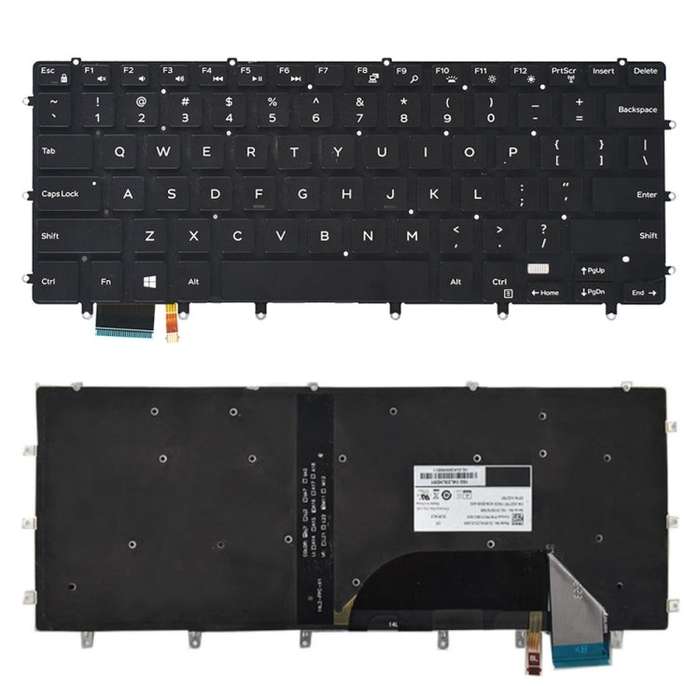 US Keyboard with Backlight for Dell xps 15 9550 9560 (Black)