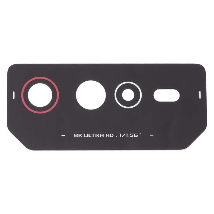 for Asus ROG Phone 6 AI2201-C AI2201-F Back Camera Lens (Black Red)