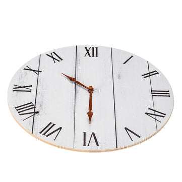 11 Inch DIY Wooden Wall Clock Diameter 28CM Round Room Home Bar Office Decor