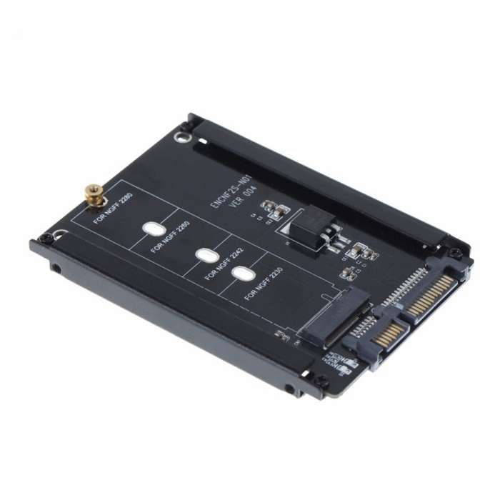 Metal Case CYB + M Socket 2 M.2 NGFF (SATA) SSD to 2.5 SATA Adapter for 2230/2242/2260/2280mm M2 ...