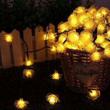 11/12/22M Solar LED String Lights Waterproof Christma... (LENGTH: 22M | LIGHT COLOR: COLOURFULLIGHT)