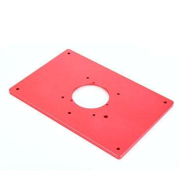 Red 200x300x10mm Aluminum Router Table Insert Plate For Woodworking Engraving Machine